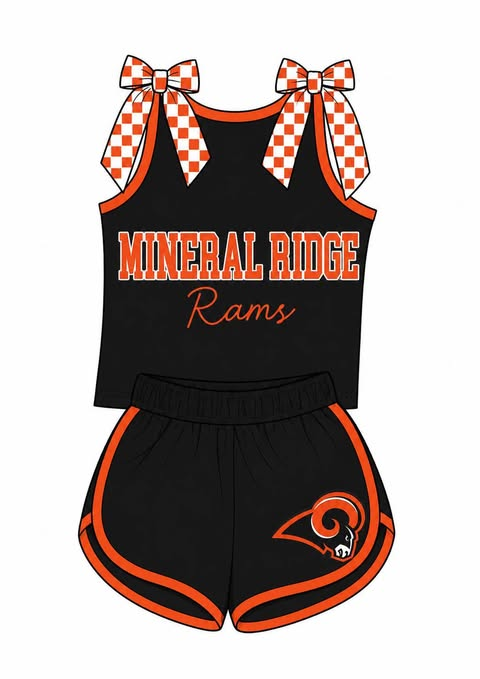 custom moq 5 mix size KABRAT01 Adult Women Checked Bow Sleeveless Tank Top Shorts Summer Team Outfit
