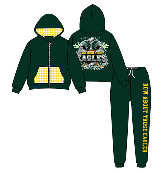 Custom moq 5 mix size eta 6-8weeks milk silk summer teams green baby boy clothes hooded long sleeve pants sets-25.9.13