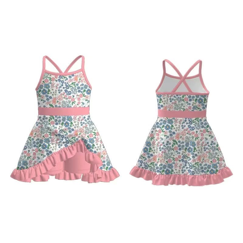 Custom moq 5 each style eta 6-7weeks milk silk baby girls summer short sleeve dresses