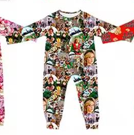 Custom moq 5 each style eta 6-7weeks baby girl clothes Christmas long sleeve romper 6-25.7.25