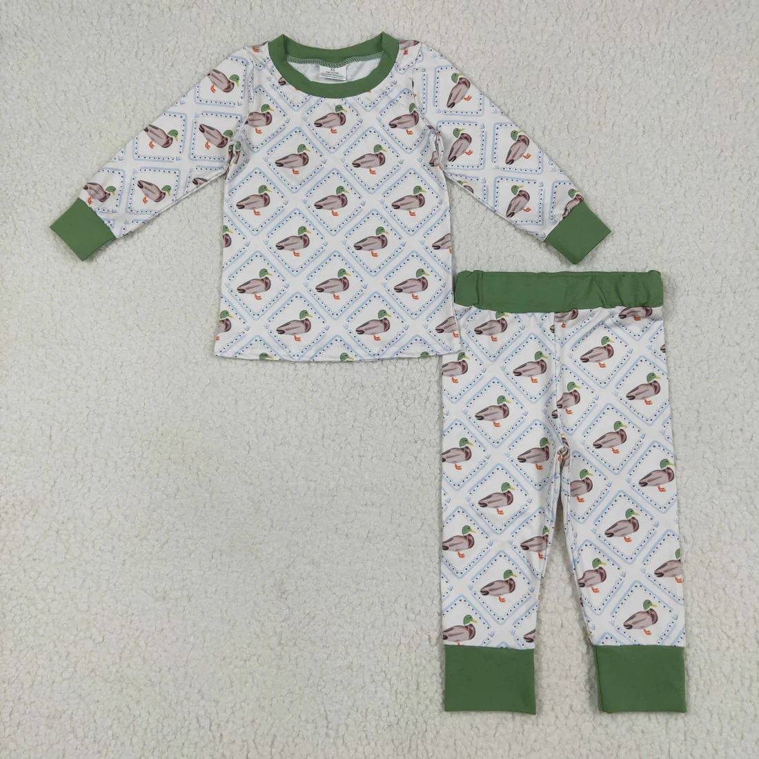 RTS NO MOQ Sibling Baby boy clothes duck long-sleeved pants sets