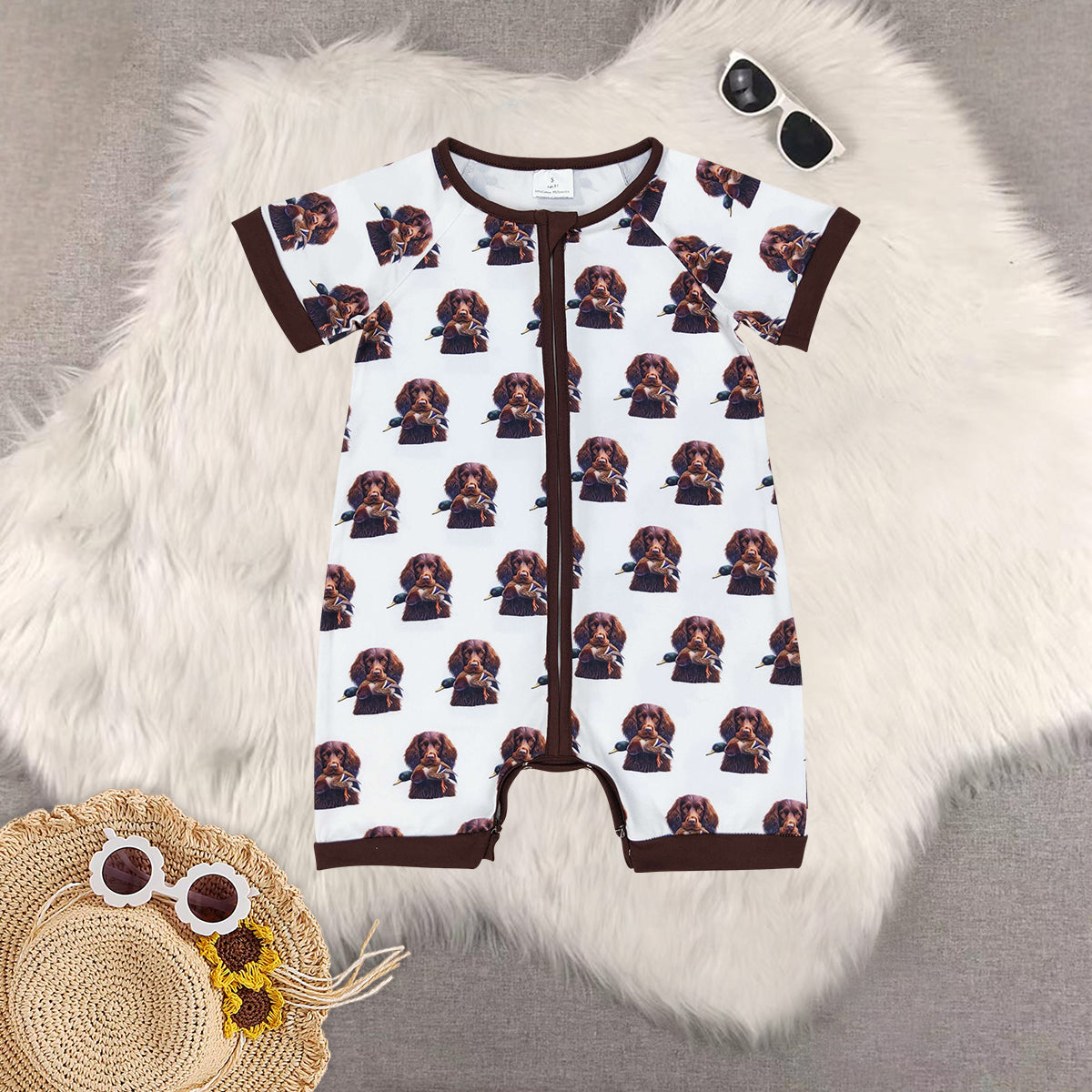 RTS baby boy clothes Short Sleeve Shorts Set romper