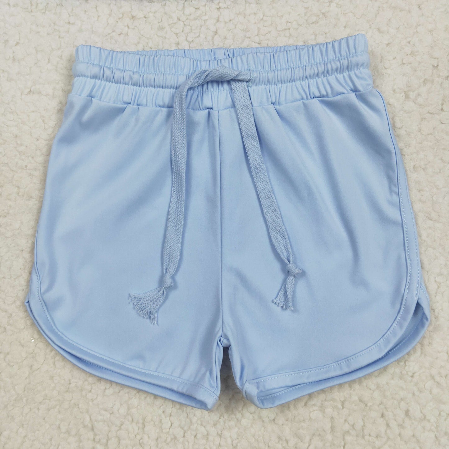 RTS NO MOQ SS0505 Pure blue yoga shorts