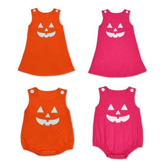 RTS NO MOQ Cotton embroidery orange and pink color