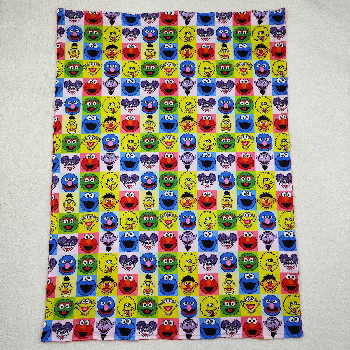 RTS NO MOQ（In Stock) BL0196 plaid red baby blanket