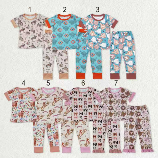RTS NO MOQ Sibling baby boys clothes short sleeve pants Sets