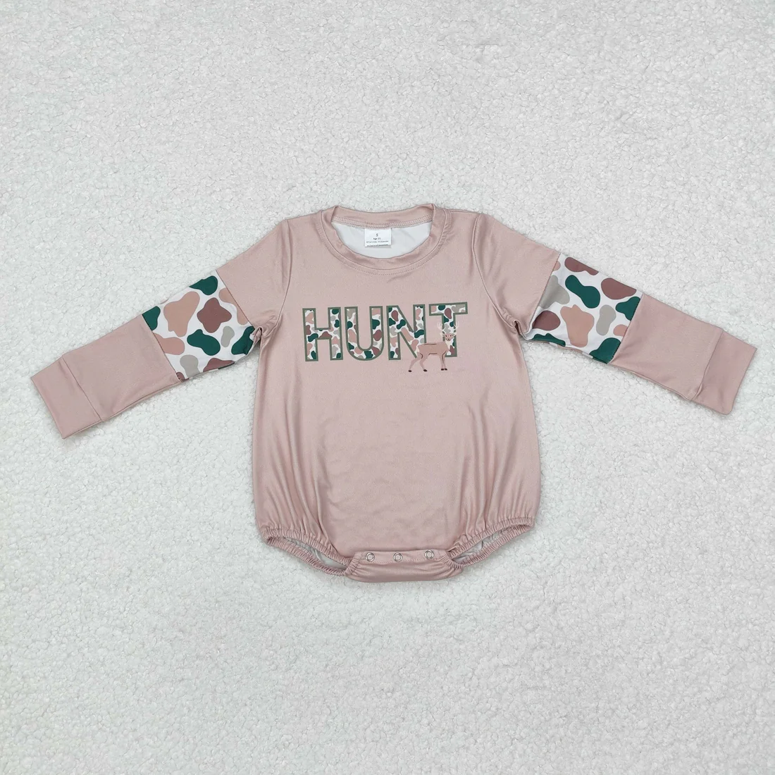 RTS NO MOQ Sibling baby boy girl clothes camouflage duck long-Sleeve rompers