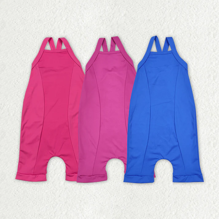 RTS NO MOQ Solid color one-piece baby romper