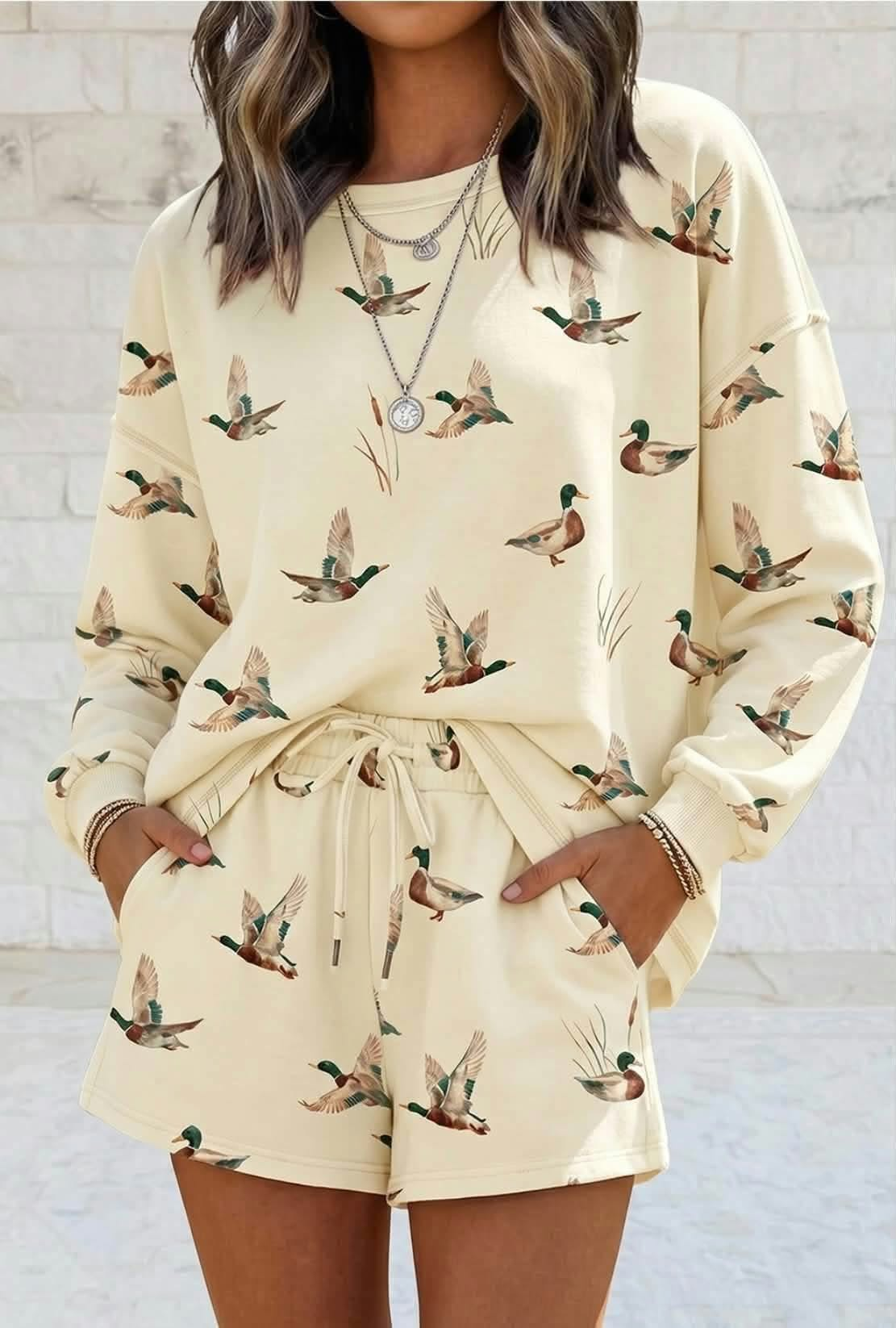 custom moq 5 mix size MYMSWN0101 Adult Long Sleeve Top And Drawstring Wide Leg Pant Loungewear Set
