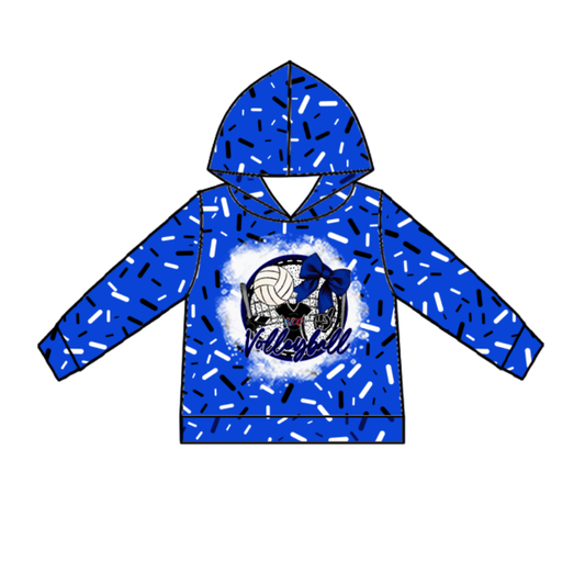 Custom moq 5 mix size milk silk summer team baby girls and boys clothes blue hooded long sleeve top-25.10.24