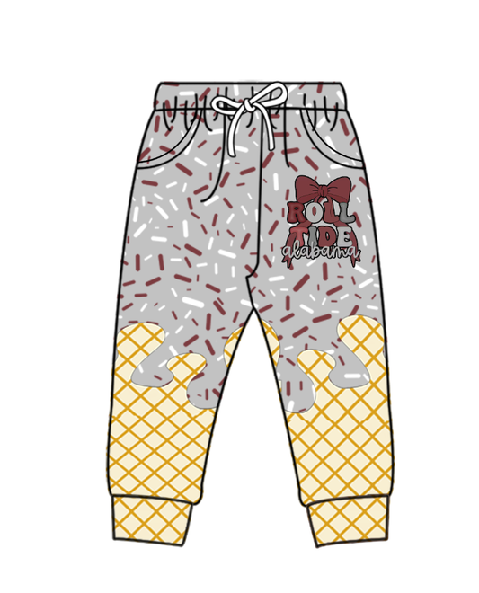 Custom moq 5 mix size milk silk summer team baby boys clothes gray long pants-25.10.22