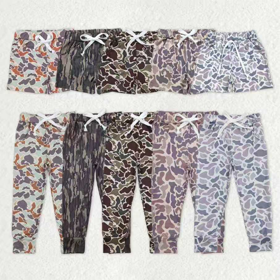 RTS NO MOQ Sibling Baby Boys clothes Summer Camouflage Shorts and pants