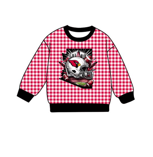 Custom moq 8 mix size milk silk summer team baby boys clothes plaid red long sleeve top-25.9.23