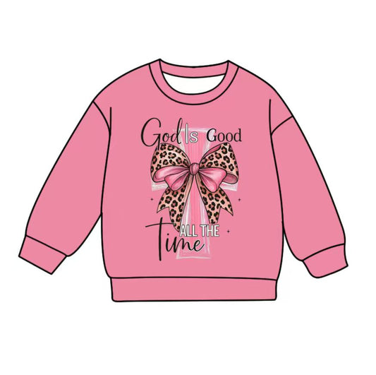 Custom moq 5 mix size milk silk summer baby girls clothes bow pink long sleeve top-25.11.8