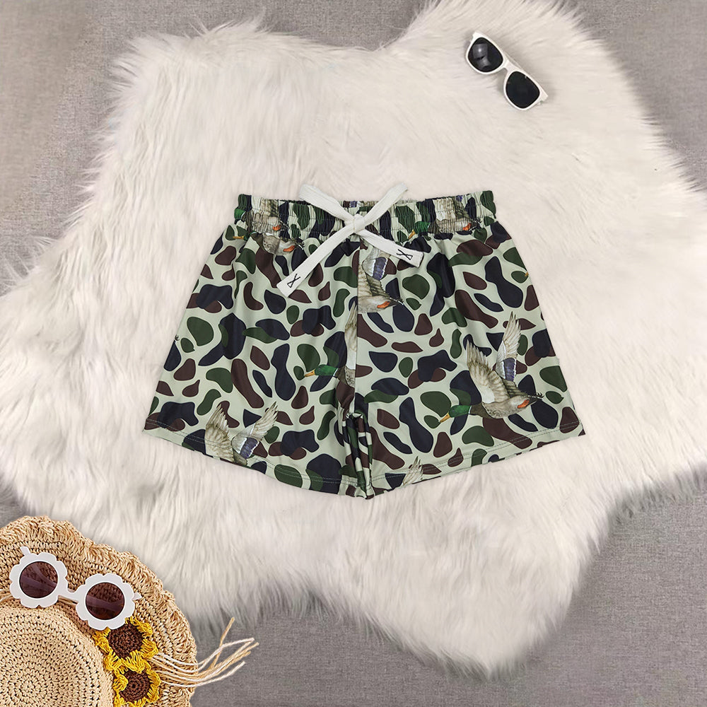RTS NO MOQ baby boy clothes camouflage summer swim trunks