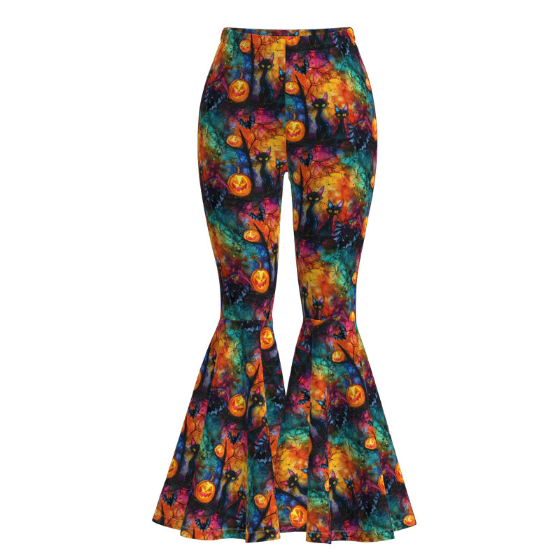 Custom moq 5 each style eta 6-7weeks halloween baby girl long pants and adult pants-25.7.16