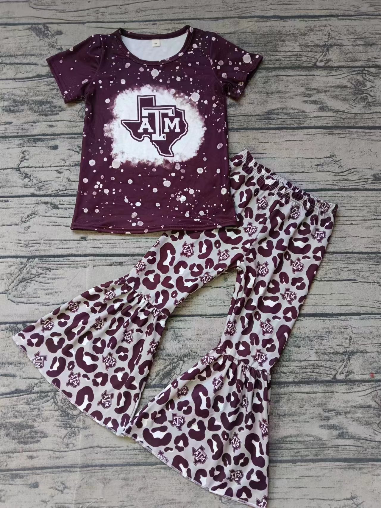custom moq 3 eta 5weeks Team Girls Short Sleeve + Pants Suit