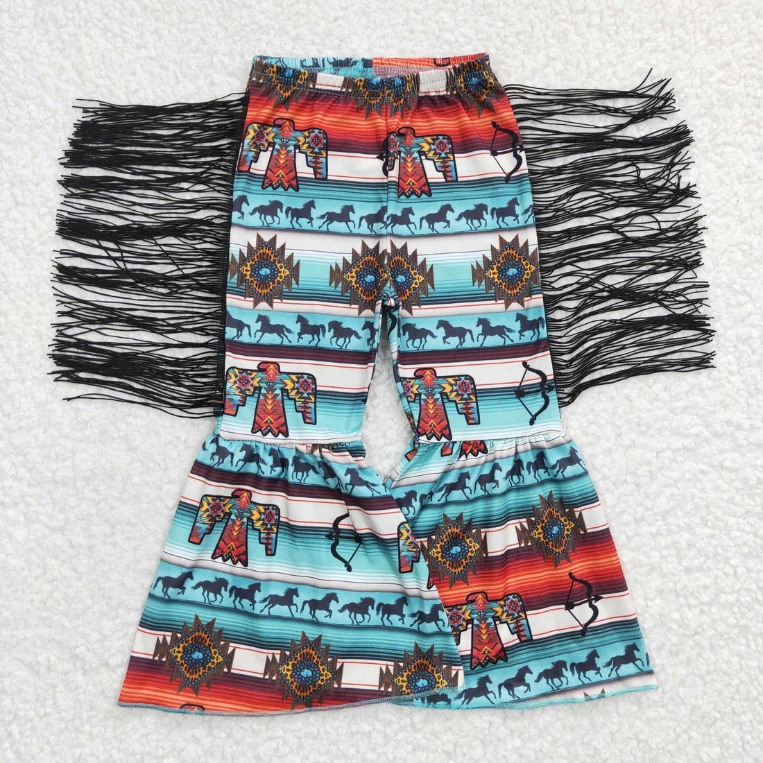 RTS NO MOQ Sibling Baby girls clothes Summer long pants