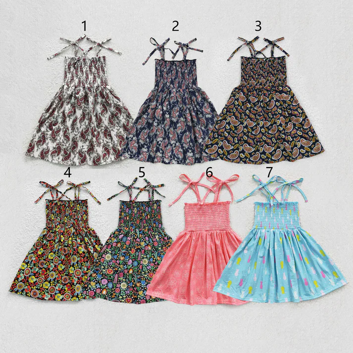 RTS baby girls clothes suspender dress