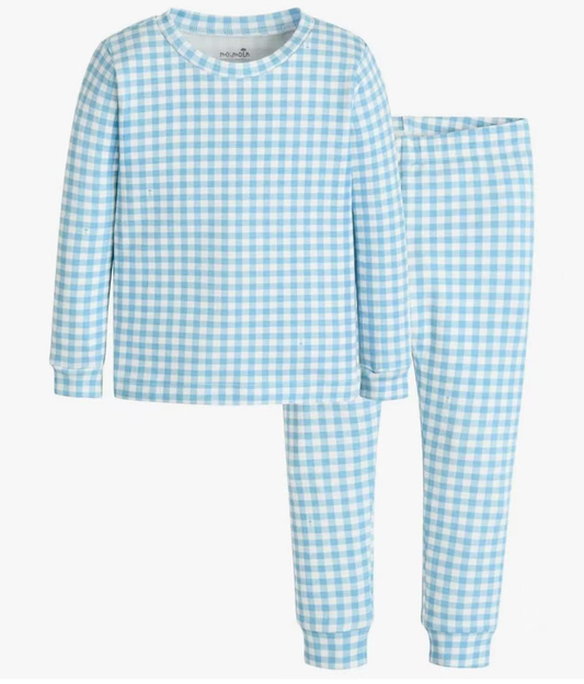 Custom moq 5 each style eta 6-7weeks baby girl clothes blue plaid long sleeve pants sets-25.7.29