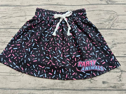 Custom moq 3 eta 6-7weeks team black kids clothes girls skirt