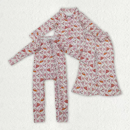 RTS Sibling baby girl clothes cake long Sleeve pants sets and rompers