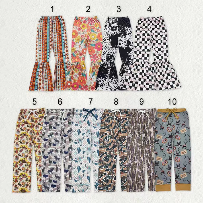 RTS NO MOQ Sibling adult clothes milk silk camouflage duck adult long pants