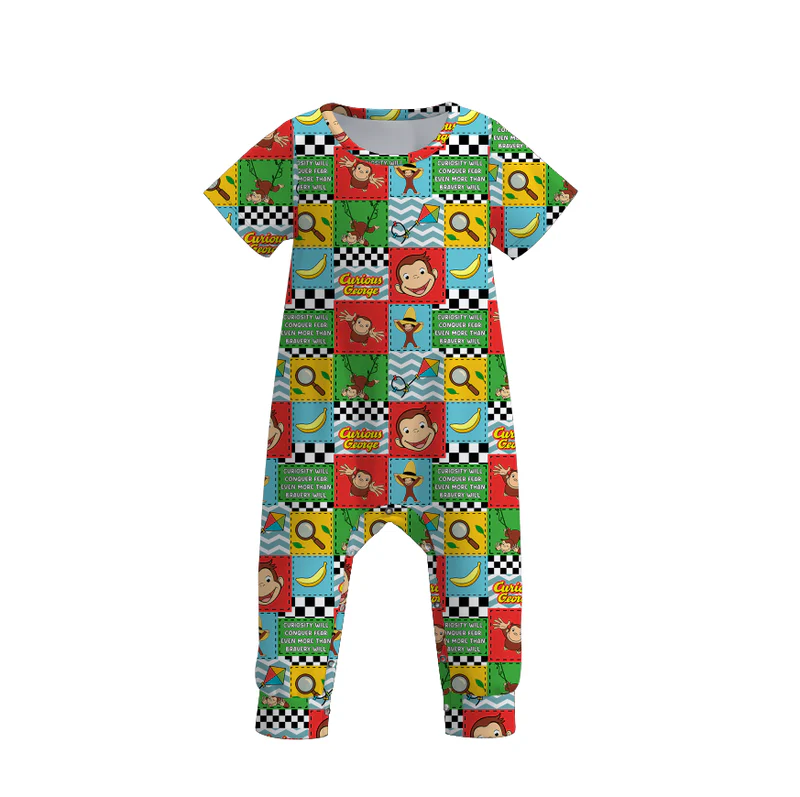 Custom moq 5 each style eta 6-7weeks baby girls summer long sleeve top and pants and romper-25.7.17