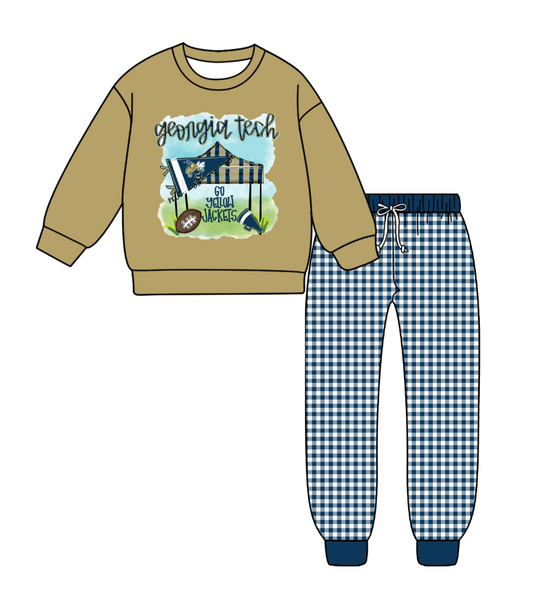 Custom moq 5 mix size milk silk summer teams baby boy clothes long sleeve pants sets-25.9.9
