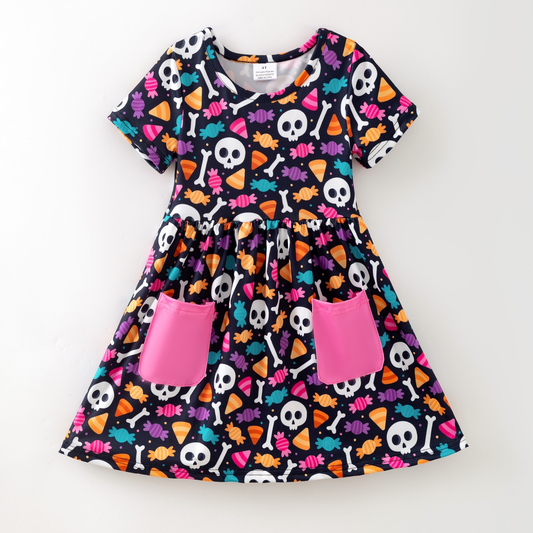 Custom moq 5 each style eta 6-7weeks baby girl clothes short sleeve dress-25.8.4