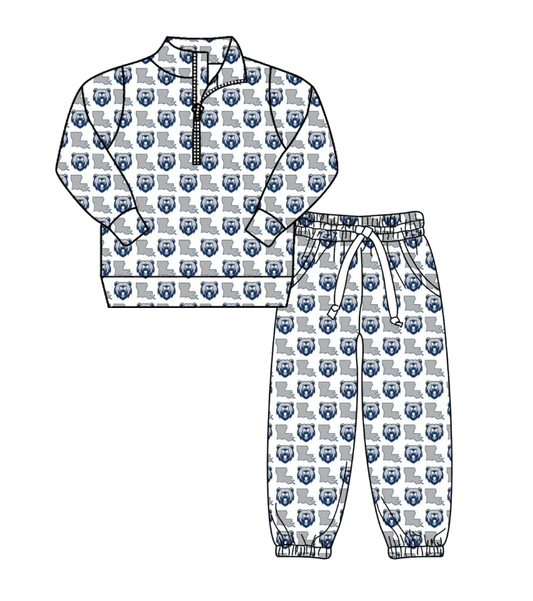 Custom moq 5 mix size eta 6-8weeks milk silk summer teams baby boy clothes long sleeve pants sets-25.10.25