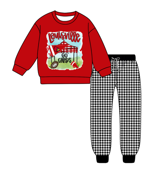 Custom moq 5 mix size milk silk summer teams baby boy clothes red long sleeve pants sets-25.9.9