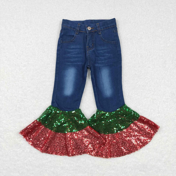 RTS NO MOQ Sibling Baby Girls Clothes Jeans: Flared & Ripped