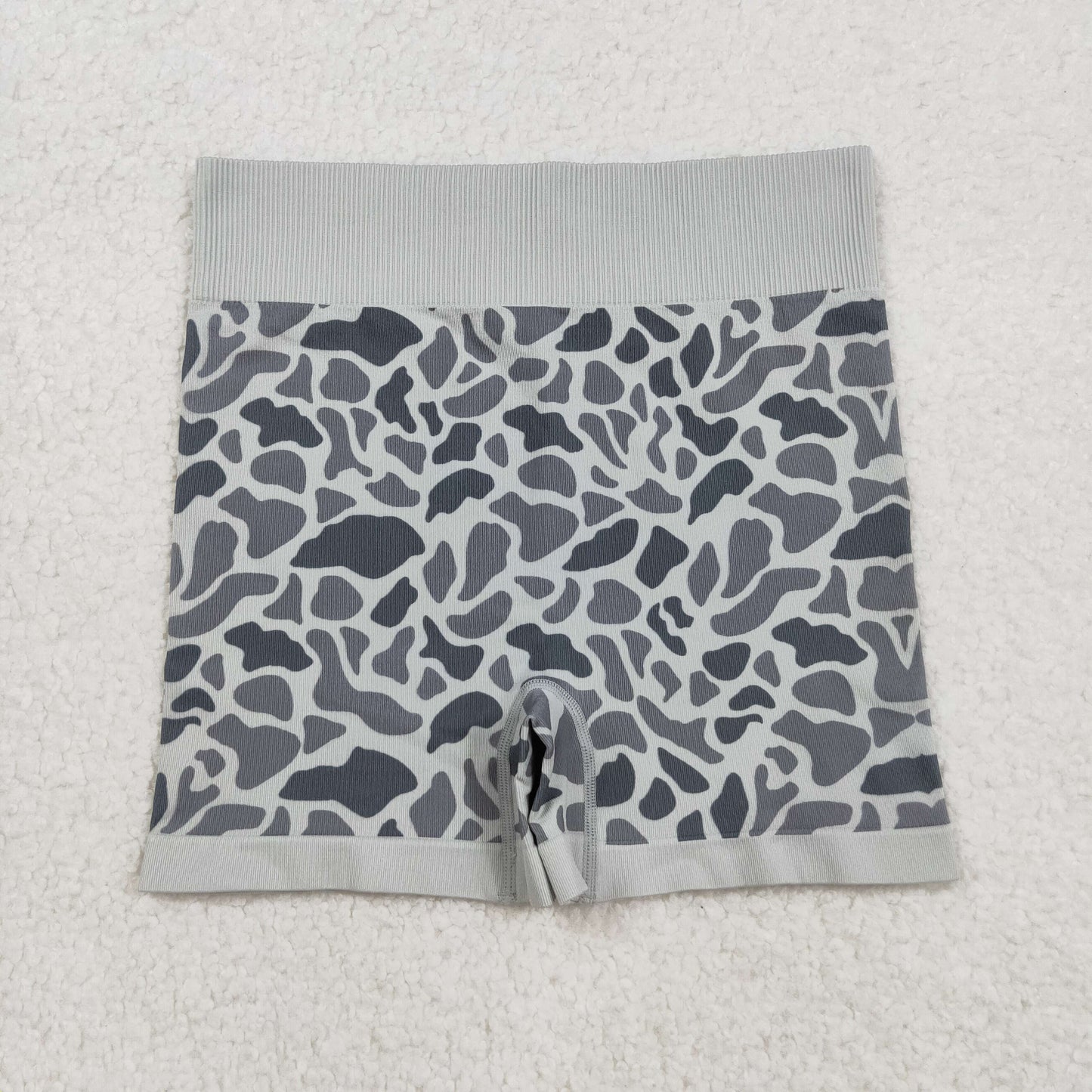 RTS NO MOQ（In Stock) SS0643 Adult Women's Gray Camouflage Shorts