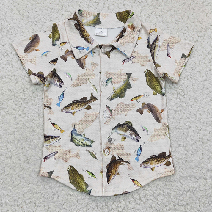 RTS NO MOQ baby boy clothes short-sleeved tops