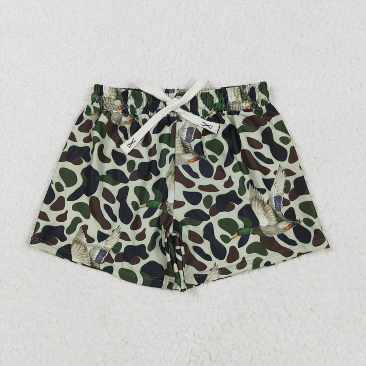 RTS NO MOQ baby boy clothes camouflage summer swim trunks