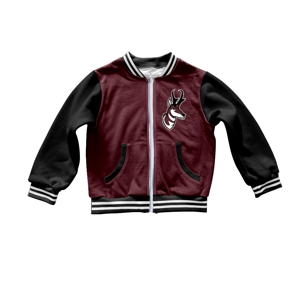 Custom moq 5 each style eta 6-7weeks baby girl clothes teamBoys Girls Up Jacket Long Sleeve Zipper Outdoor Fun & Sports