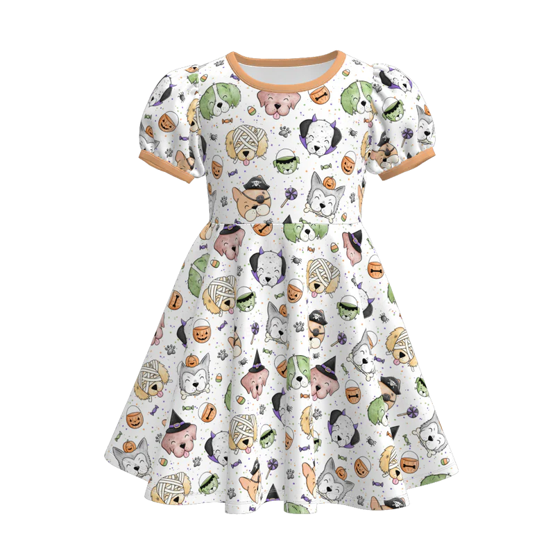 Custom moq 5 each style eta 6-7weeks baby girls summer short sleeve dress