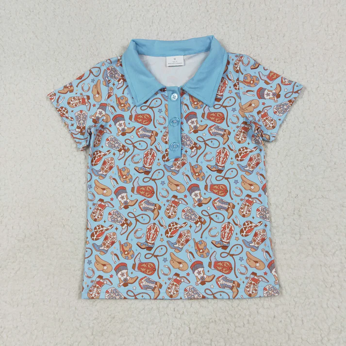 RTS NO MOQ Sibling baby boy clothes puppy deer duck short-sleeved tops