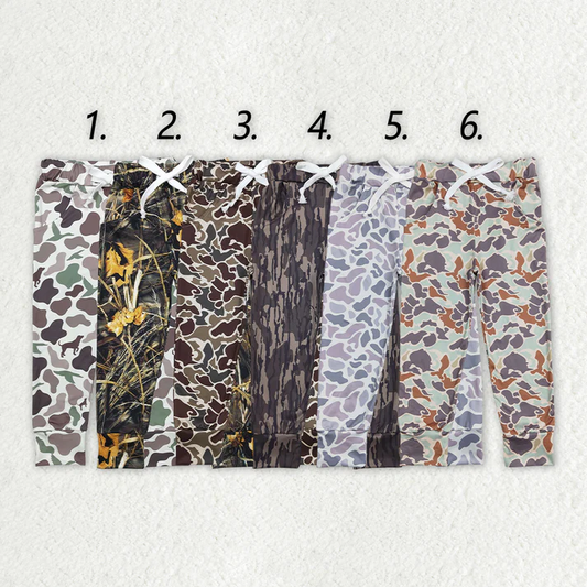 RTS NO MOQ Six-pack of mixed camouflage drawstring pants