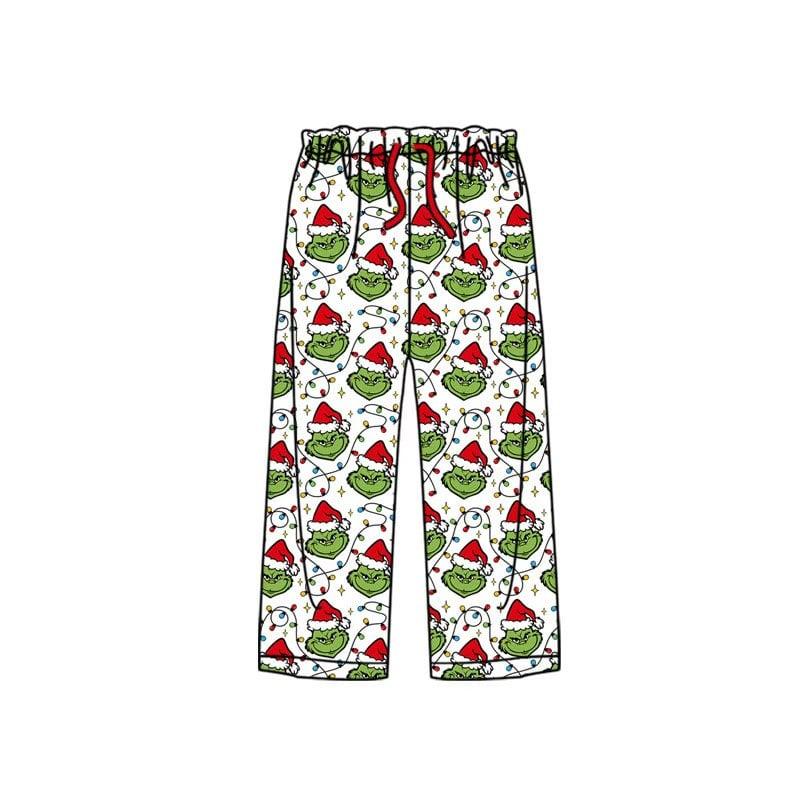Custom moq 5 mix size custom christmas adult pants