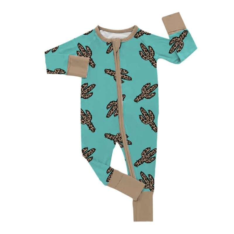 custom moq 3 eta 4-5weeks baby boys clothes leopard catcus toddler summer romper