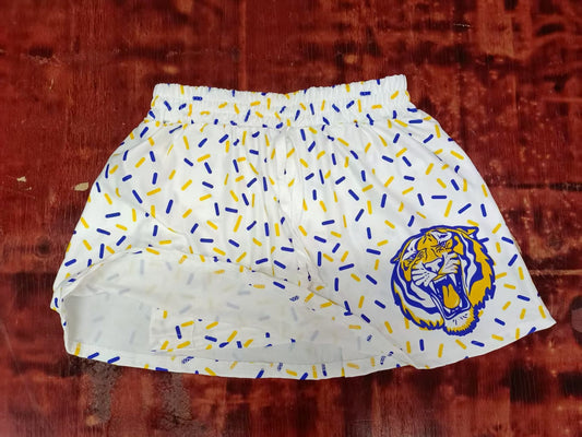 Custom moq 3 eta 6-7weeks team blue kids clothes girls skirt-25.5.12