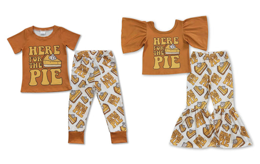 RTS NO MOQ Turkey Thanksgiving Brown Boys Girls Outfit