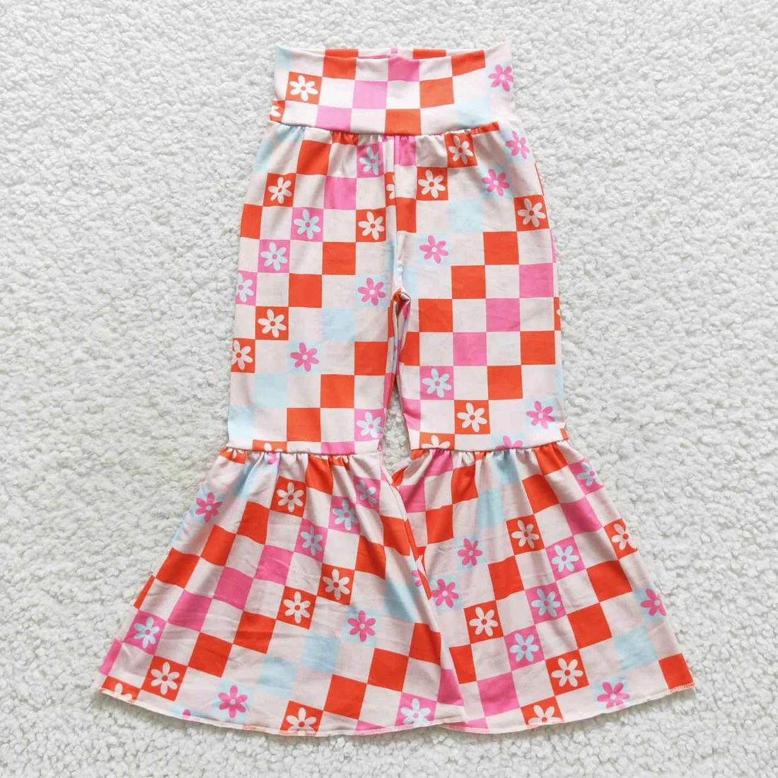 RTS NO MOQ Sibling Baby girls clothes Summer floral long pants