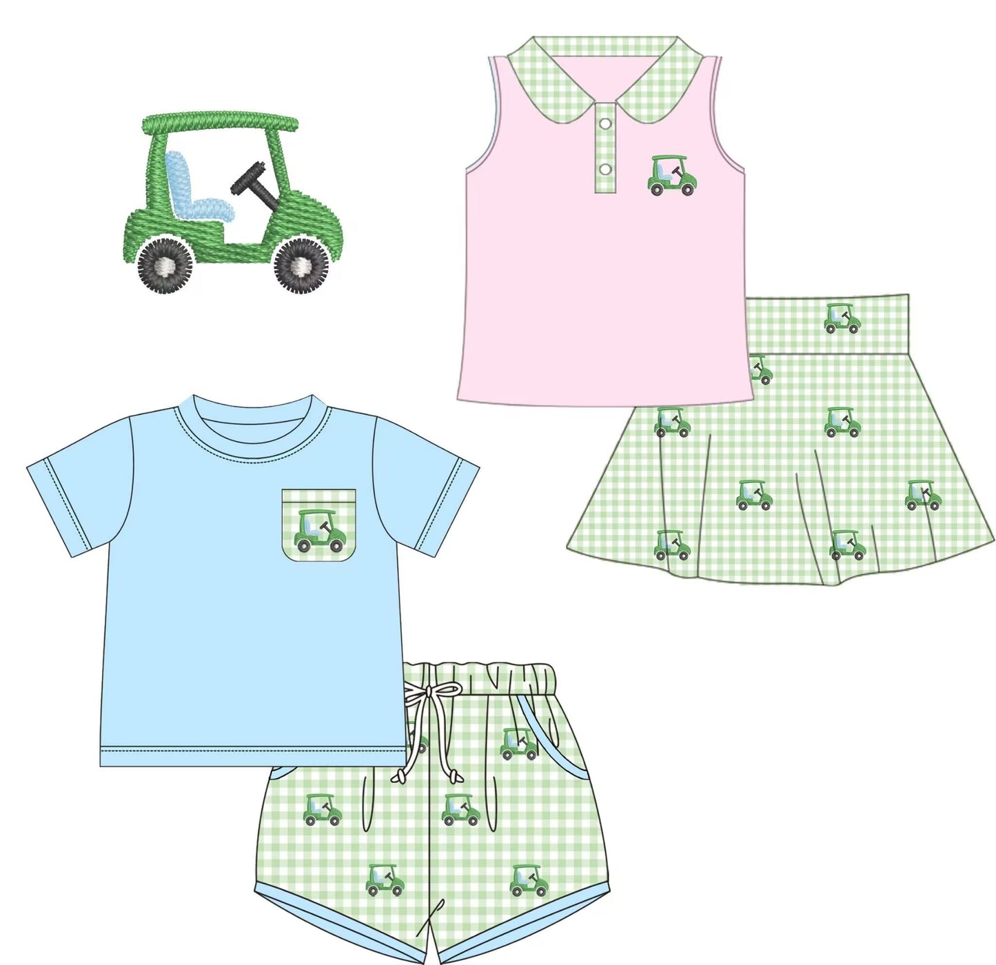 Custom moq 5 each style eta 6-7weeks baby girl clothes short sleeve shorts sets and skirts sets -25.8.28