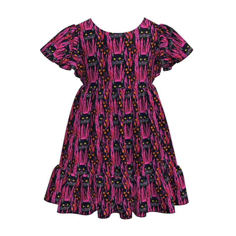 Custom moq 5 each style eta 6-7weeks halloween baby girl short sleeve dress and adult dress-25.7.16