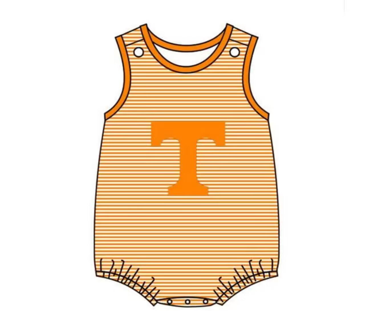 Deadline  August 16custom no moq eta 6-7weeks Boys orange romper