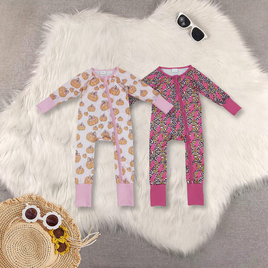 RTS Sibling baby girls clothes Halloween long Sleeve rompers