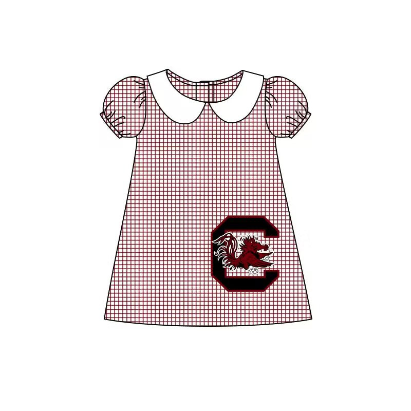 university of southcarolina Summer girl team short sleeve summer dress